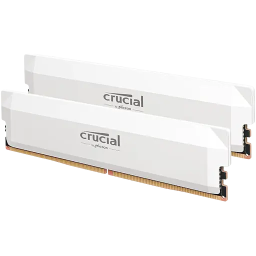 Оперативная память Crucial 32GB (2x16GB) DDR5 6400MHz Pro White (CP2K16G64C38U5W)