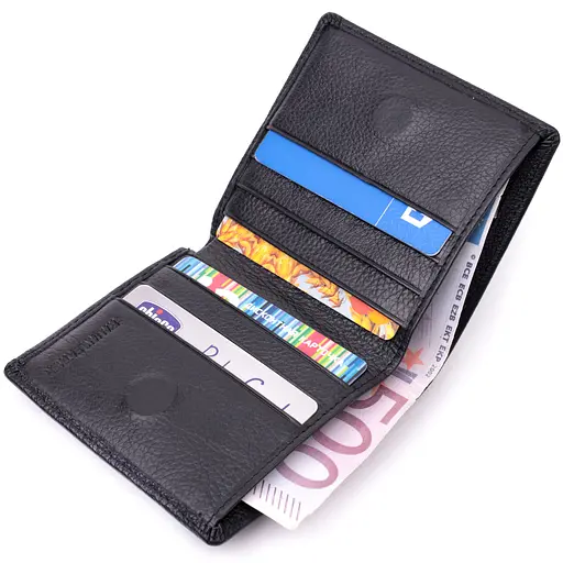 Кожаный женский кошелек ST Leather 9.5х10.5х1.5 см acs0028377 - фото 4