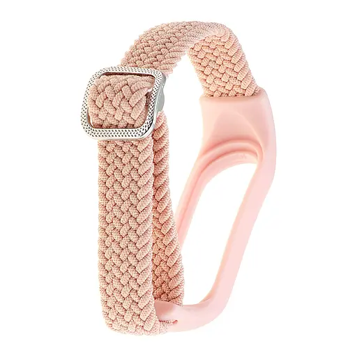Ремінець Braided Buckle Enhanced Mi Band 3/4/5/6/7 Рожевий - фото 2