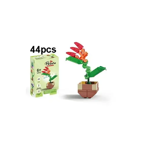 Конструктор Цветы в горшке, 123-935, от 36 деталей - фото 2