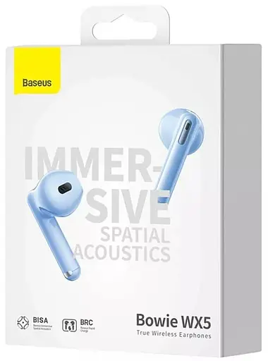 Навушники Baseus TWS Bowie WX5 TWS blue (54085) - фото 6