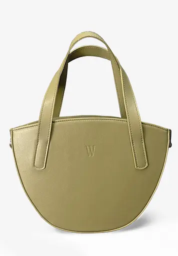 Жіноча шкіряна сумка Bella оливкова - фото 2