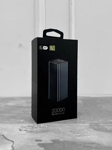 Зовнішній акумулятор для заряджання KP PD-65 Power Bank з електронним екраном 20000 mAh 65 Вт Чорний - фото 5