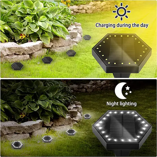 OVAREO вуличні декоративні садові ліхтарі світильники на сонячній батареї - фото 3