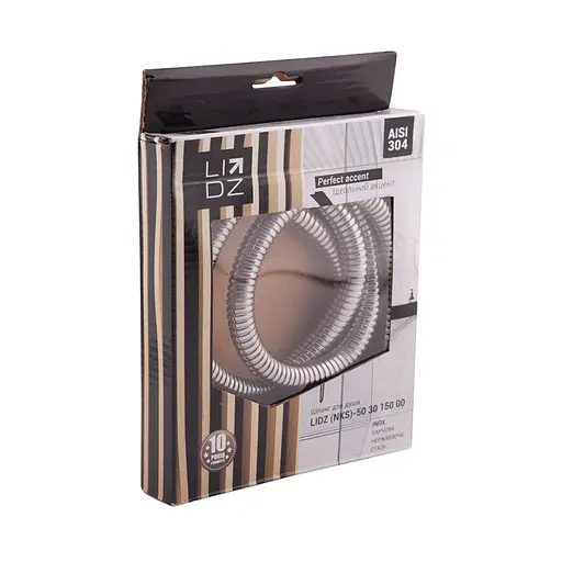 Шланг для душу Lidz (NKS)-50 30 150 00, Никель - фото 4