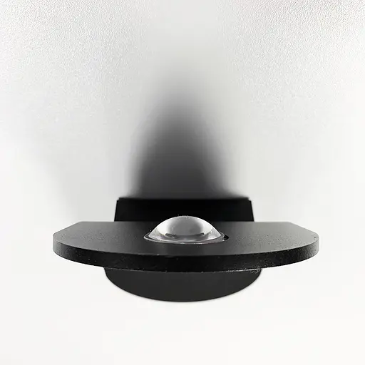 Чорний стіновий світильник-бра SANDIY Line F WB 7/1 BK - фото 3