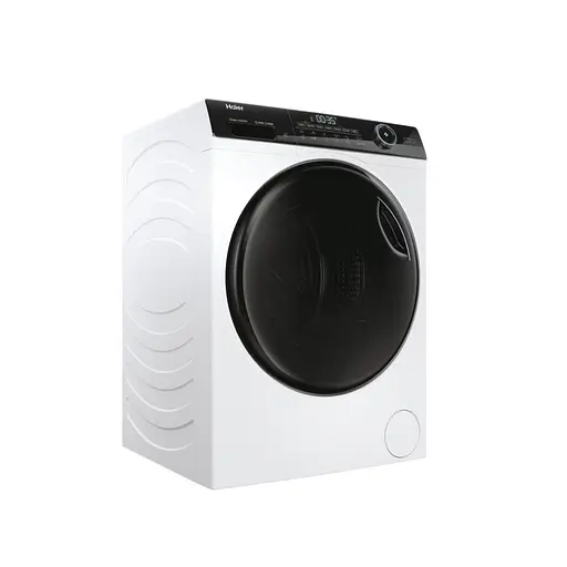 Стирально-сушильная машина Haier фронтальная 9(6) кг 1400 A 60 см дисплей пара инвертор люк черный прямой привод белый - фото 3