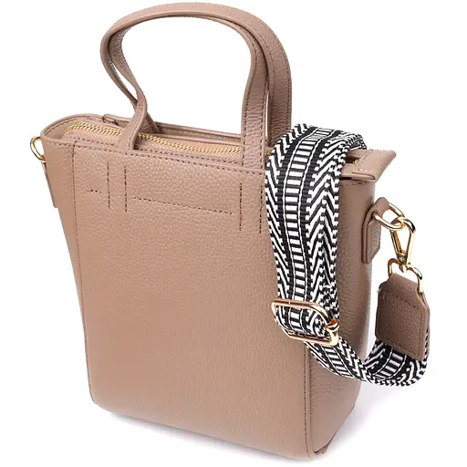 Женская сумка Vintage из натуральной кожи в форме трапеции 16х19х9 см sum0027584 - фото 2