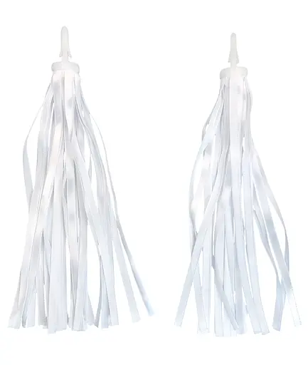 Ленты в руль детского велосипеда / самоката атласные однотонные белый (G00019655)