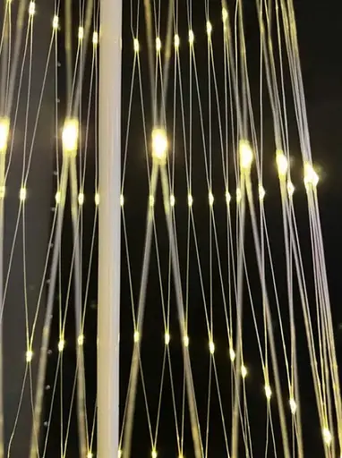 Новорічна конусна ялинка Sun Lamp світлодіодна 480 лампочок теплий білий 8 режимів 250 см - фото 4