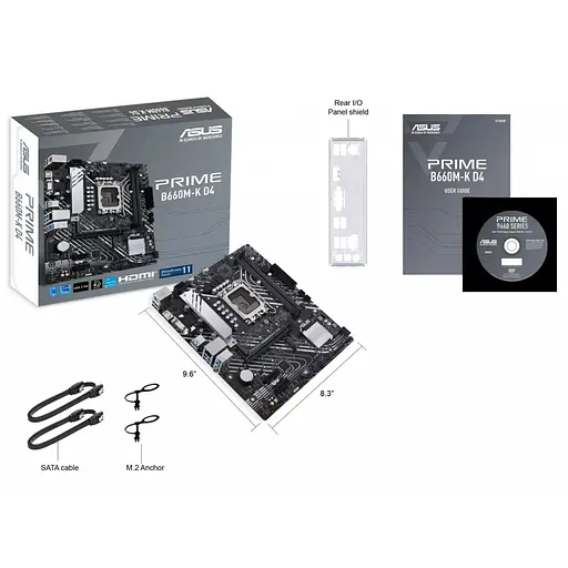 Материнская плата ASUS PRIME B660M-K D4 (PRIME B660M-K D4) (Socket 1700, Intel B660, Micro-ATX) - фото 7