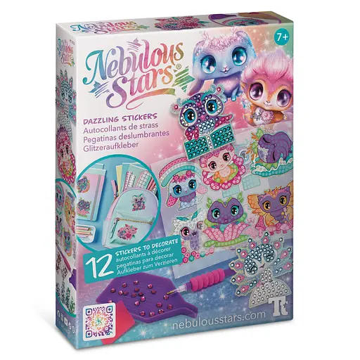 Набор для создания стикеров Космические питомцы Nebulous Stars 11023 с алмазной мозаикой - фото 1