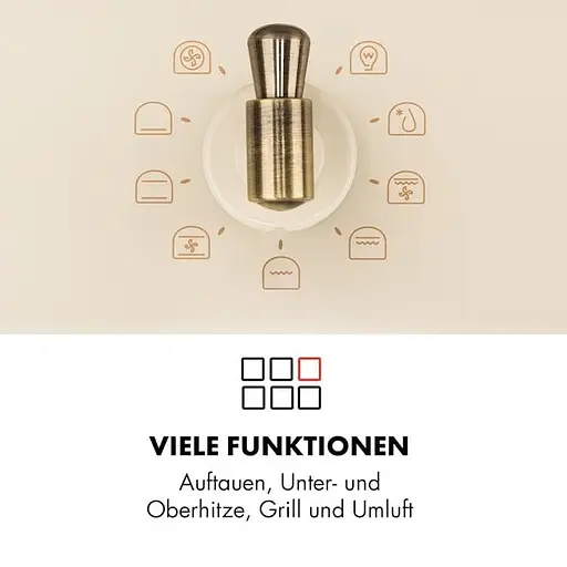 Вбудована духовка Klarstein Victoria Retro 70 л (10032485) - фото 3