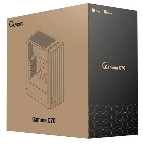 Корпус OCYPUS GAMMA C70 BK (GAMMA-C70-BKG000XX-GL) без блока питания - фото 10