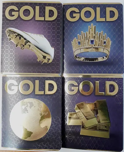 Зошити учнівські 48 аркушів клітинка серія SUPER GOLD (конгревне тиснення з УФ-лак покриттям,гібридний 3Д-лак,друк по срібній фользі,глянцевий лак) МІКС-1, ТМ Фемілі Лайн, 10 шт. в упаковці