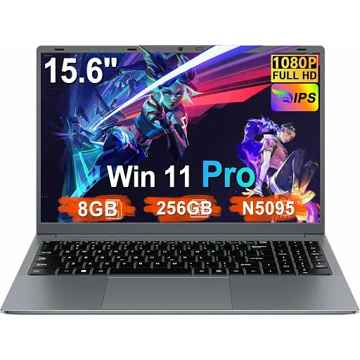 Ноутбук Ruzava RK60 15.6" FHD IPS 8GB RAM 256GB SSD Intel Celeron N5095 Silver Windows 11 PRO