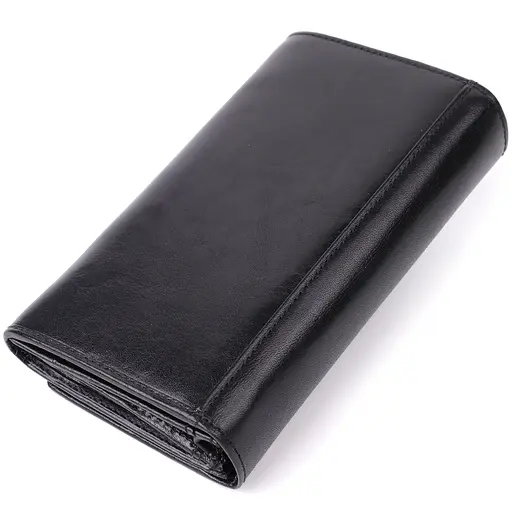 Стильный женский горизонтальный кошелек из натуральной глянцевой кожи Tony Perotti 173х9.7х3.5 см acs0032274 - фото 2