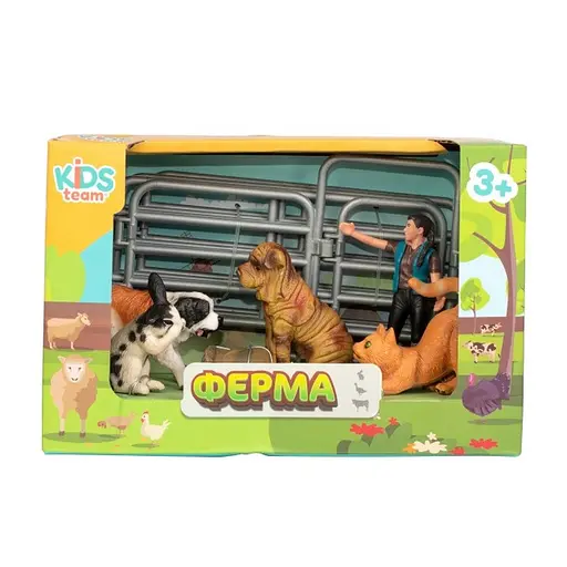 Детский игрушечный набор "Ферма" Q9899-X13_2 собаки, кошка, кролик - фото 2