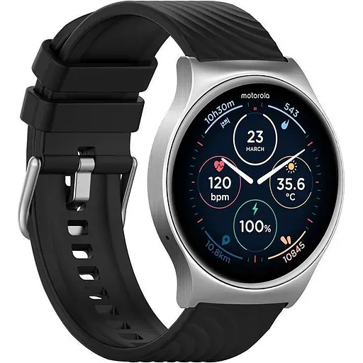 Смарт-часы Motorola Moto Watch 120 Glacier Silver (MOSWZ120-SL) [138669] - фото 5