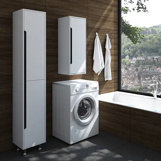 Пенал підлоговий Sanwerk "Грета" 35 білий MV0000304 правий, Білий - фото 2