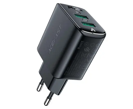 Зарядний пристрій Acefast A33 2 USB 3 A 18 W QC - фото 2