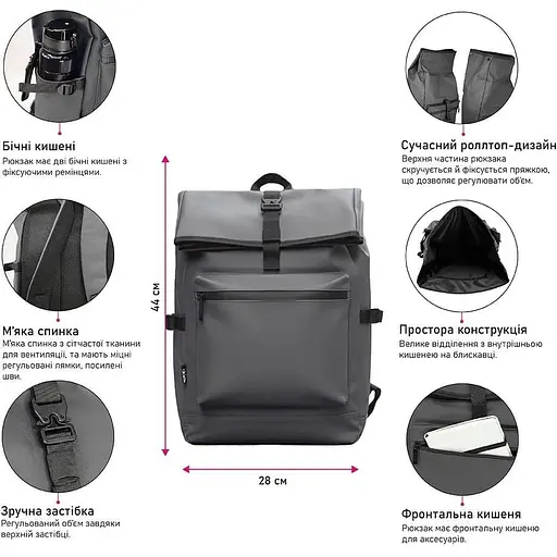 Рюкзак NikiBo Trekker 17 л темно-синий (30011105-44) - фото 3