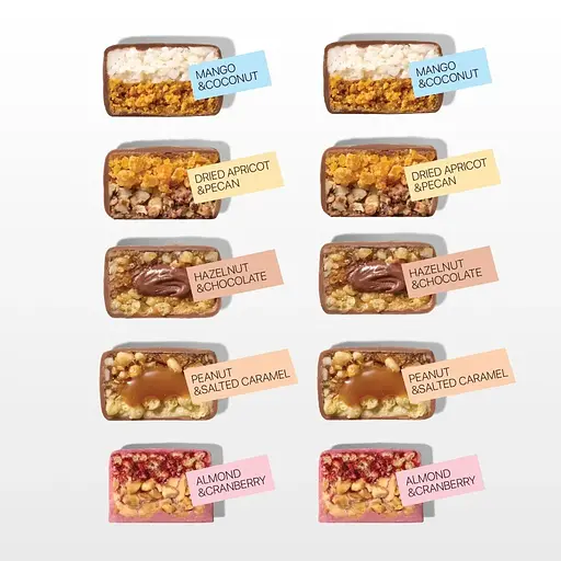 Блок батончиков Spacefood Space Bite Nut Bar MIX, 10*40 грамм - фото 2