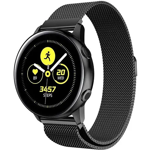 Ремешок Миланская Петля 20 mm Gear S3/S2 Черный - фото 1