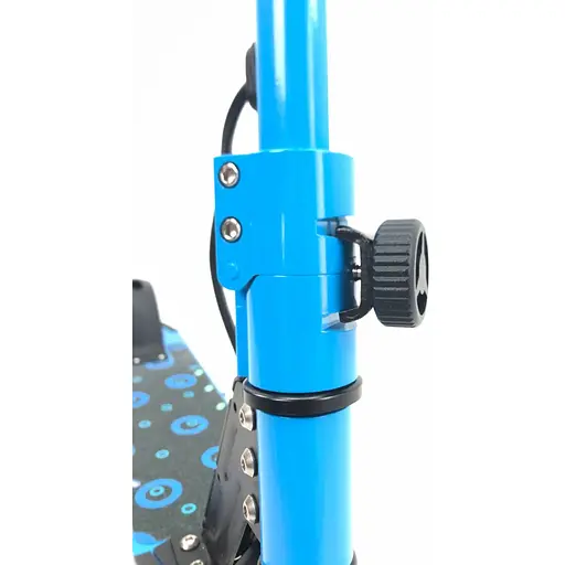 Детский Электросамокат E-Scooter ES3 LED + амортизатор Синий - фото 2