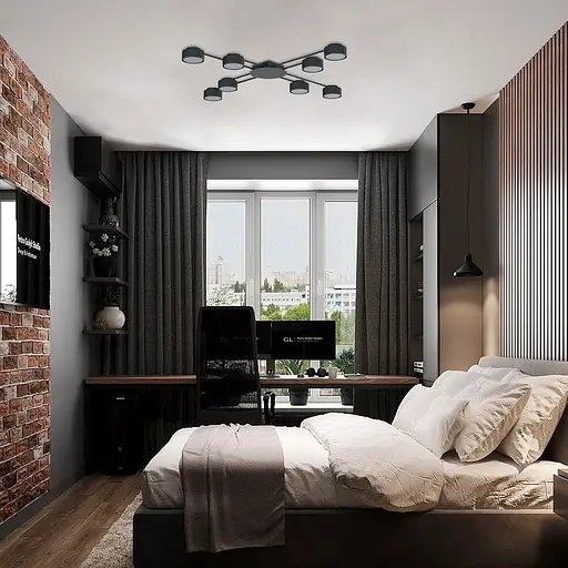 Люстра Ardero ML482-8 під лампу чорний - фото 3