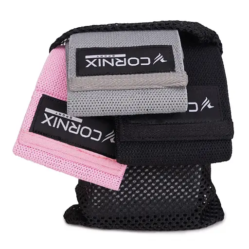 Резинки для фітнесу та спорту Cornix Hip Band набір із тканини 3 шт. XR-0050 - фото 4