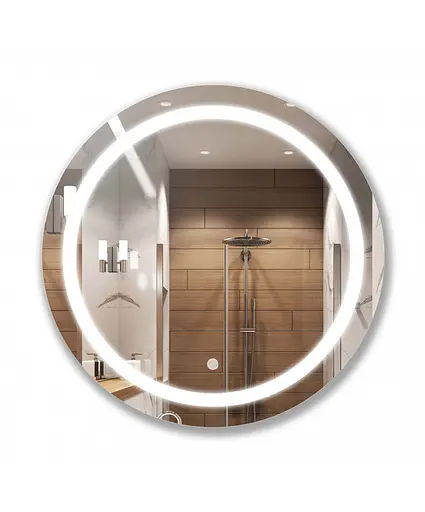 Дзеркало Мойдодир з LED підсвіткою Sunny 70x70 з сенсором, Білий - фото 1