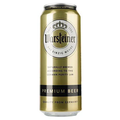 Уценка. Пиво Warsteiner Premium светлое 4.8% 0.5 л ж/б - фото 1