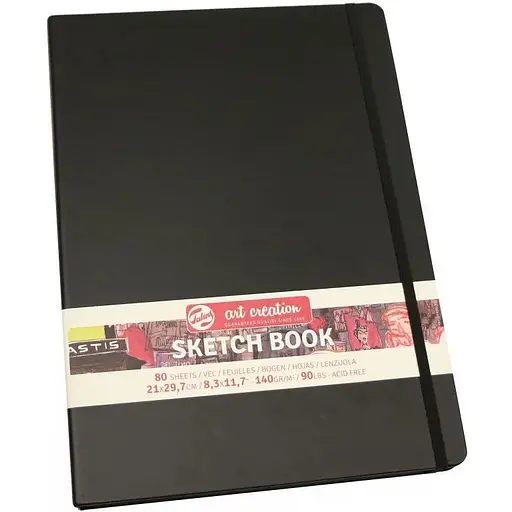 Блокнот для графики Royal Talens Art Creation А4 140г/м 80л черный - фото 1