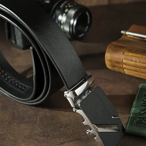 Ремінь шкіряний Vintage чоловічий 115х3,4 см acs0014901 - фото 6