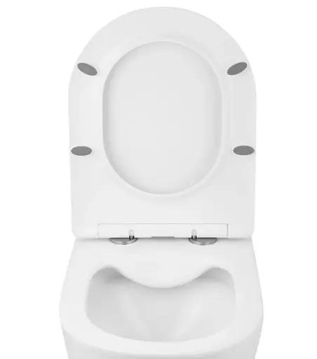 Унитаз подвесной безободковый Kroner Harz WHI523632 RIMLESS с сиденьем (KH523632WHIR) (CV032969) - фото 5