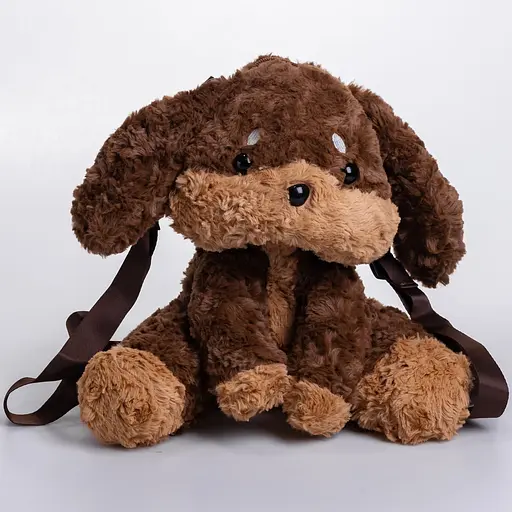 Детский рюкзак Собачка плюшевый 30 см  520-27-50BR - фото 4