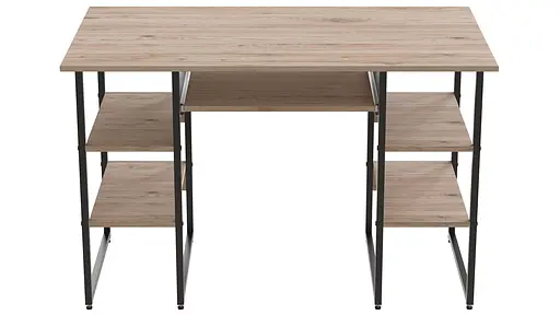 Компьютерный стол Ferrum-decor Тим 75x120x60 черный ДСП Дуб Сан-Марино 16мм (FRD-103953) - фото 6