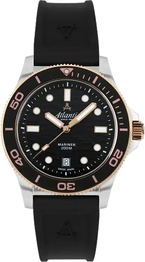 Часы Atlantic Mariner Quartz Wave Black 81371.43.69RPU