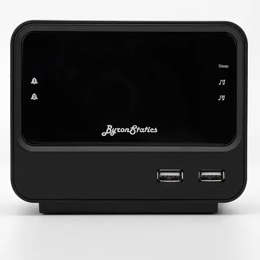 BYRONSTATICS Будильник FM-радіо, радіобудильник на тумбочці з мережею та резервним акумулятором, повтор сигналу, таймер сну - фото 3