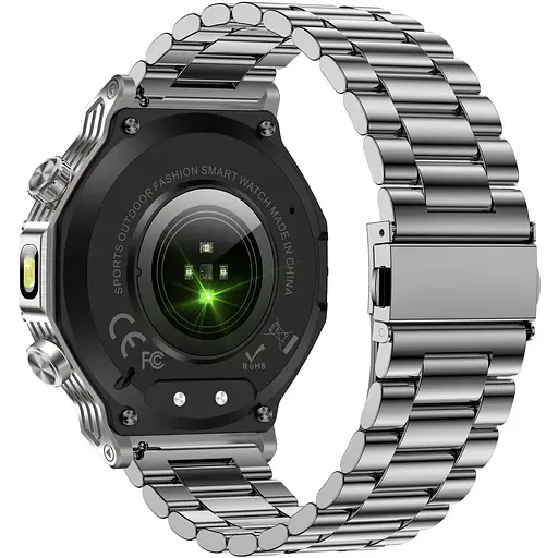 Смарт-часы Uwatch Smart Surf X Pro Steel 2 ремешки серебристые (3382) - фото 6