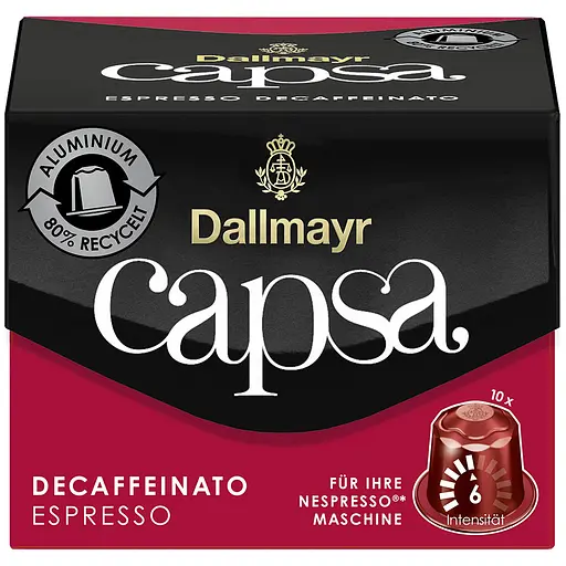 Кава в капсулах Dallmayr Espresso без кофеїну 10 капсул 56 г - фото 1