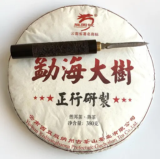 Шу пуэр Meng Hai Da Shu 2018 года блин 357 г