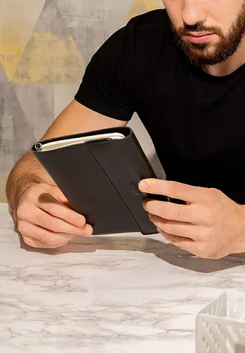 Шкіряний блокнот софт-бук 7.0 чорний Краст - фото 7