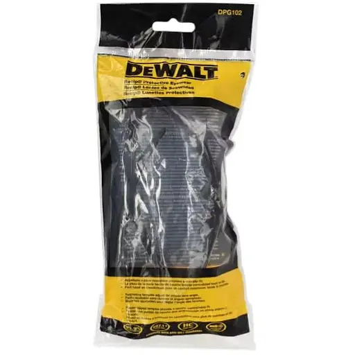 Очки DeWalt Recip тонированные поликарбонатные с мягкими резиновыми наконечниками (DPG102-2D) - фото 6