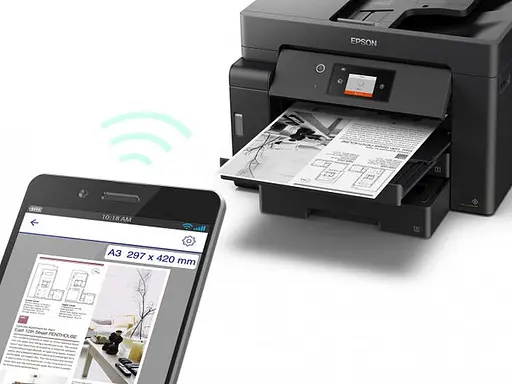 Epson БФП ink mono A3 EcoTank M15140 32 ppm DADF Duplex USB Ethernet Wi-Fi Pigment - фото 5