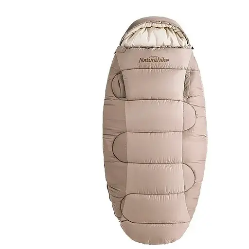 Спальник Naturehike PS200 NH20MSD03 R правий Бежевий (1047-6927595765456)