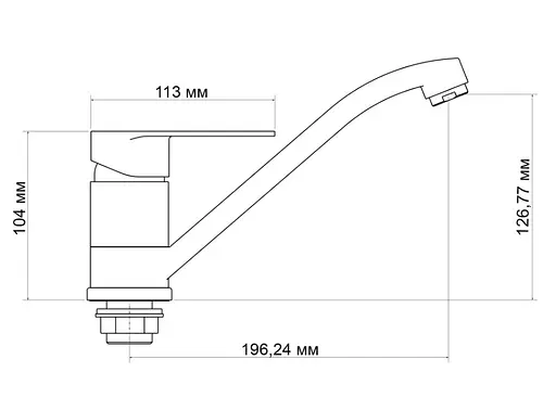 Змішувач для кухні Lidz Tani 003, Chrome (k40) LDTAN003CRM44968 - фото 4