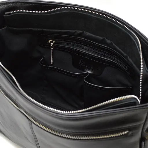 Кожаная мужская сумка через плечо TARWA 37х29х10 см sum0025894 - фото 9