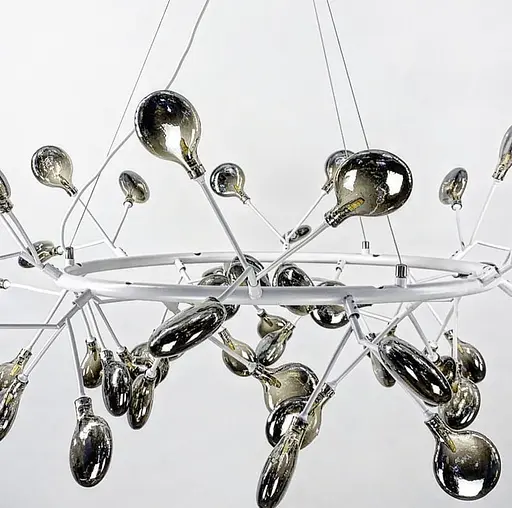 Люстра в естественных мотивах в белом корпусе Ст. H 688/54 WT | Line F - фото 3